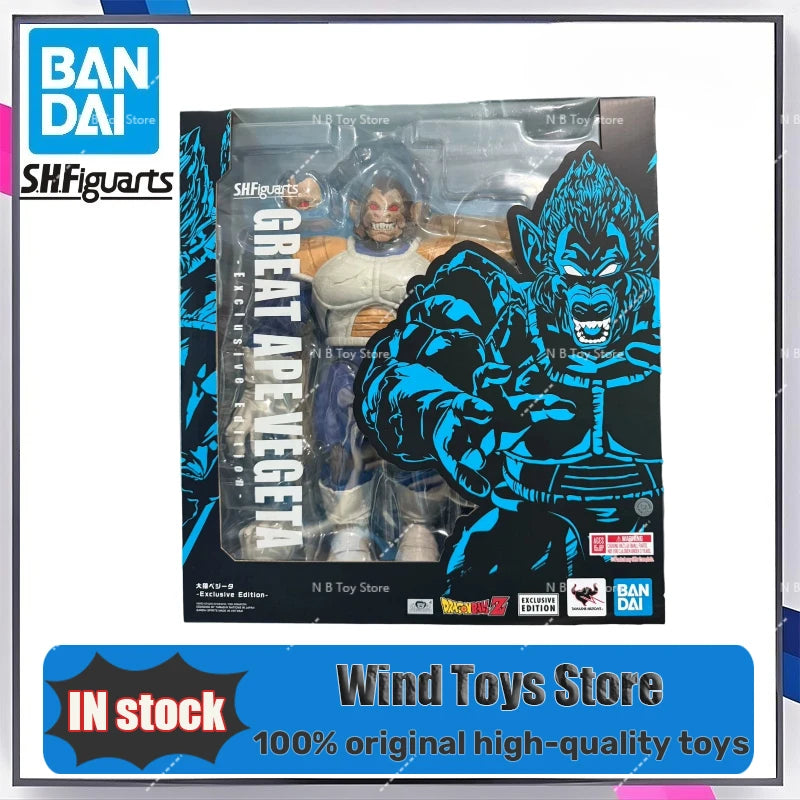 In Stock 100% Original Bandai 2025 SDCC S.H.Figuarts SHF GREAT APE VEGETA Exclusive Edition Dragon Ball Z Anime Toy Action Model