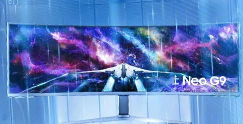 The world's first dual-UHD gaming monitor Ody-ssey S57CG954NC sam-sung 57inch dual 4K 240Hz with Curved Screen Monitor