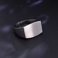 Provence Satin Finish Ring for Men 10K14K SolidGold Gradient band Minimalist Punk Wedding Parties Jewelry Personalized Custom