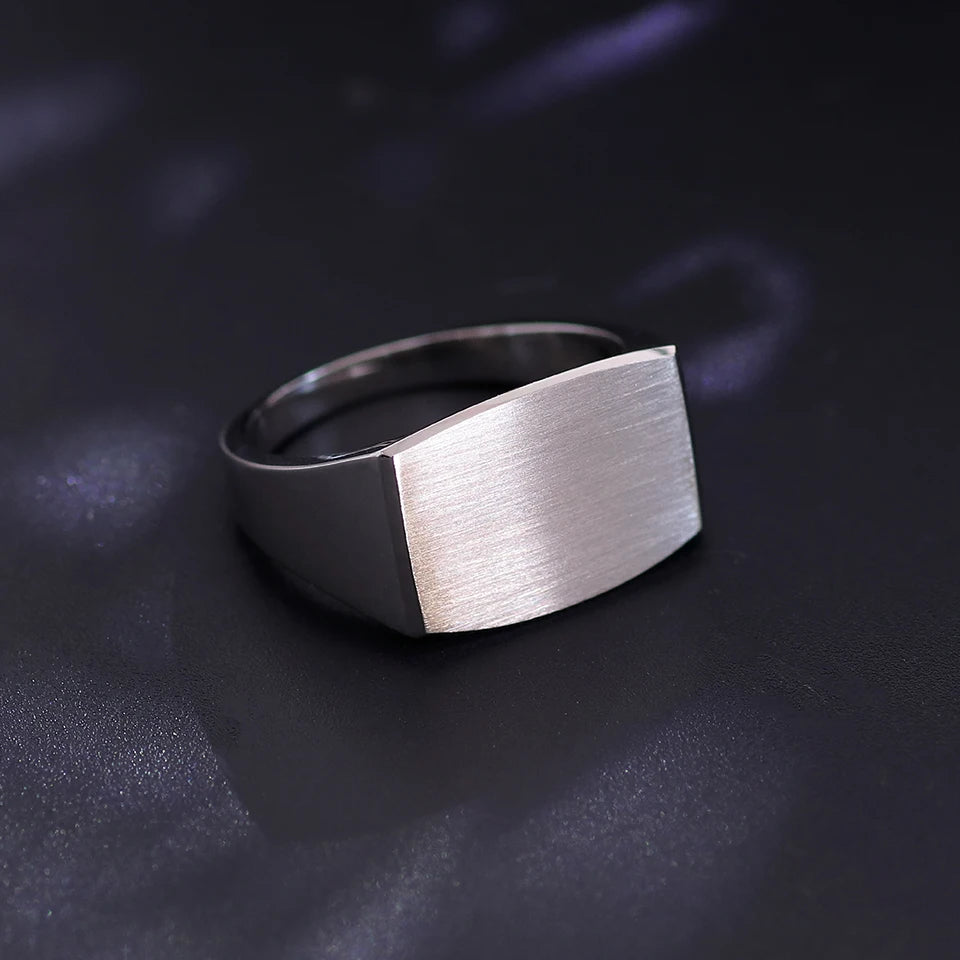 Provence Satin Finish Ring for Men 10K14K SolidGold Gradient band Minimalist Punk Wedding Parties Jewelry Personalized Custom