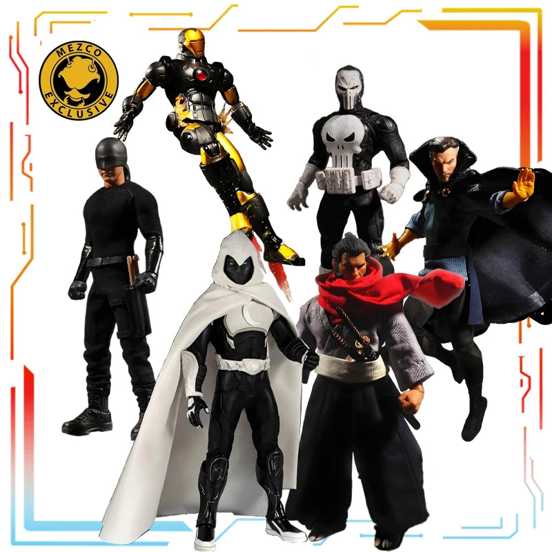 Golden Standard Mezco Original 1/12 Finished Product Movable Exquisite Figurine Marvel Anime Toys Model Festival Gift for Boys
