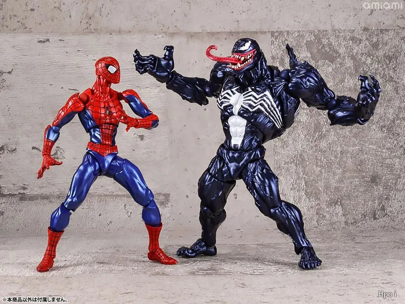KAIYODO Original Authentic [Evoltech] Amazing Yamaguchi MARVEL  · Agent Venom VENOM/ CARNAGE Mobile Doll Model Handmade Toy Gift