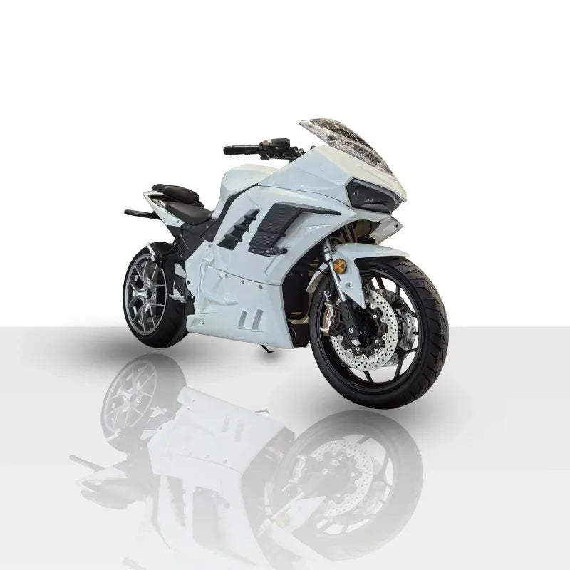 High-Speed H400-N 8000W 72V Racing E-Motorcycle with Single Swing Arm &  Lithium Battery