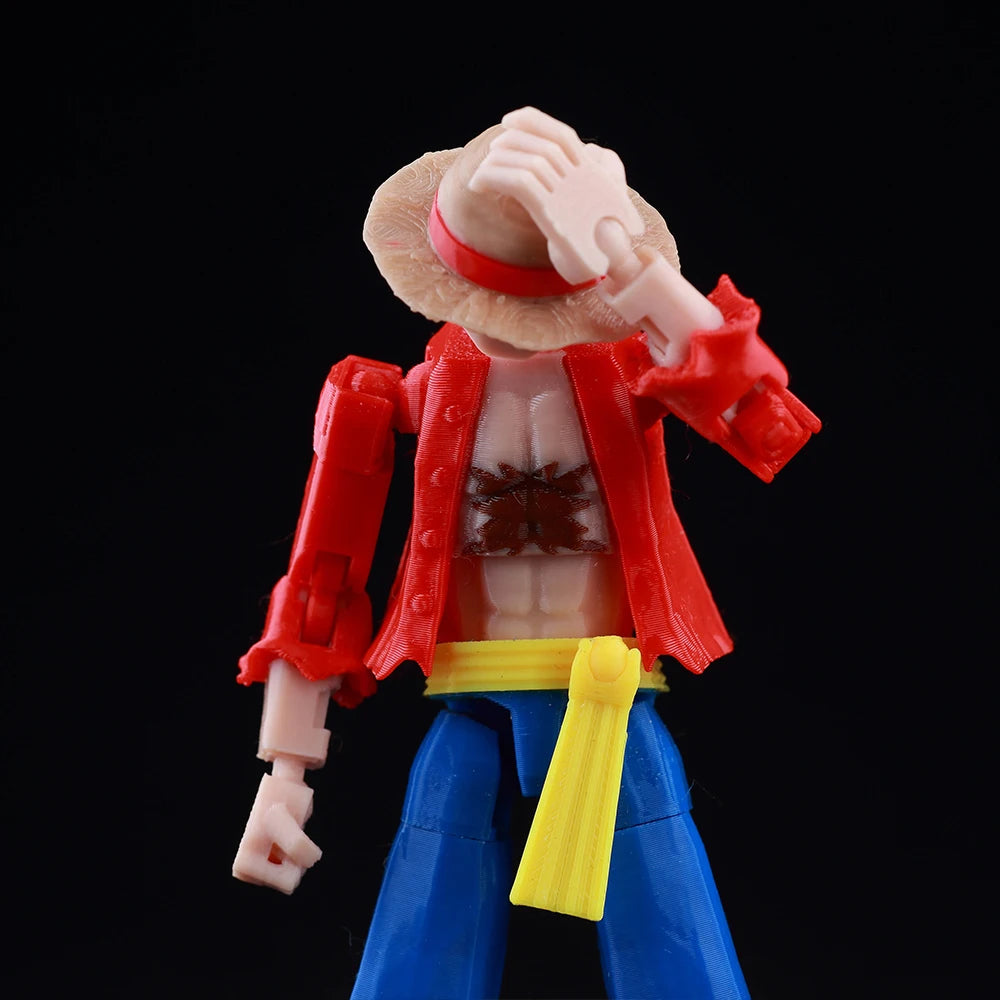 9L3D Printed Anime One Piece Naruto Demon Slayer Dummy13 Lucky T13 Movable Shapeshift Action Figures Mannequin Toys Collectors