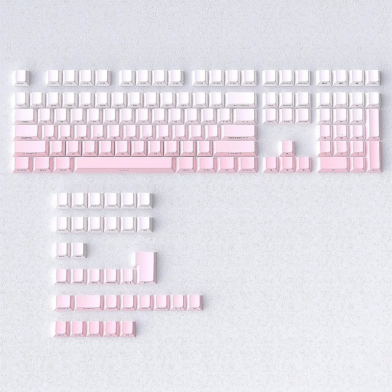 2025 New Original Daylight Cherry Keycaps PBT Translucent Gradient Color Side Engraving Personalized for MX Mechanical Keyboards