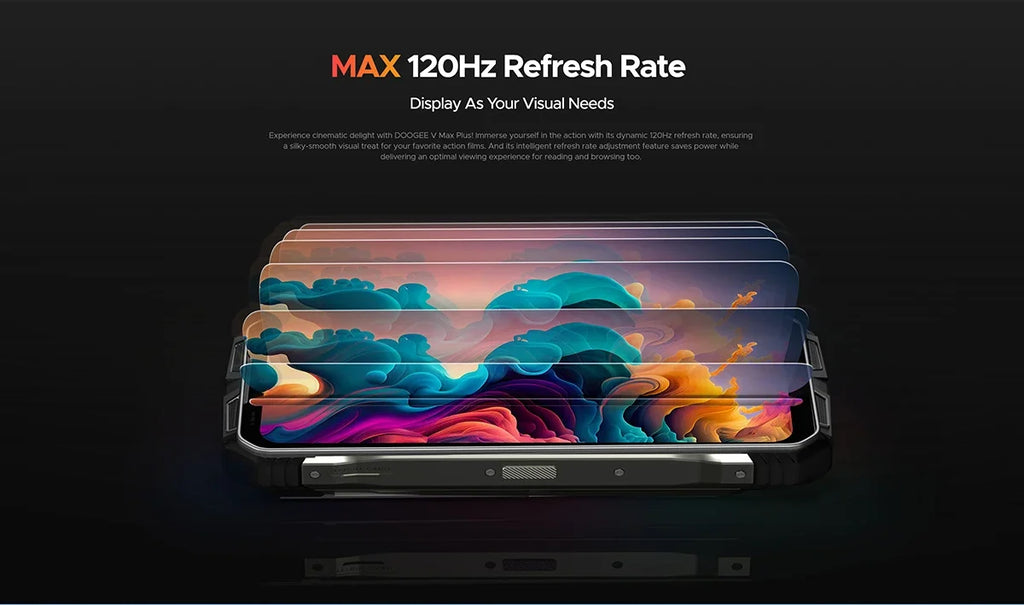 DOOGEE V Max Plus Rugged Phone 6.58" Display Dimensity 7050 Telephone Portable 36GB+512GB 22000mAh 200MP Smartphone Android 14