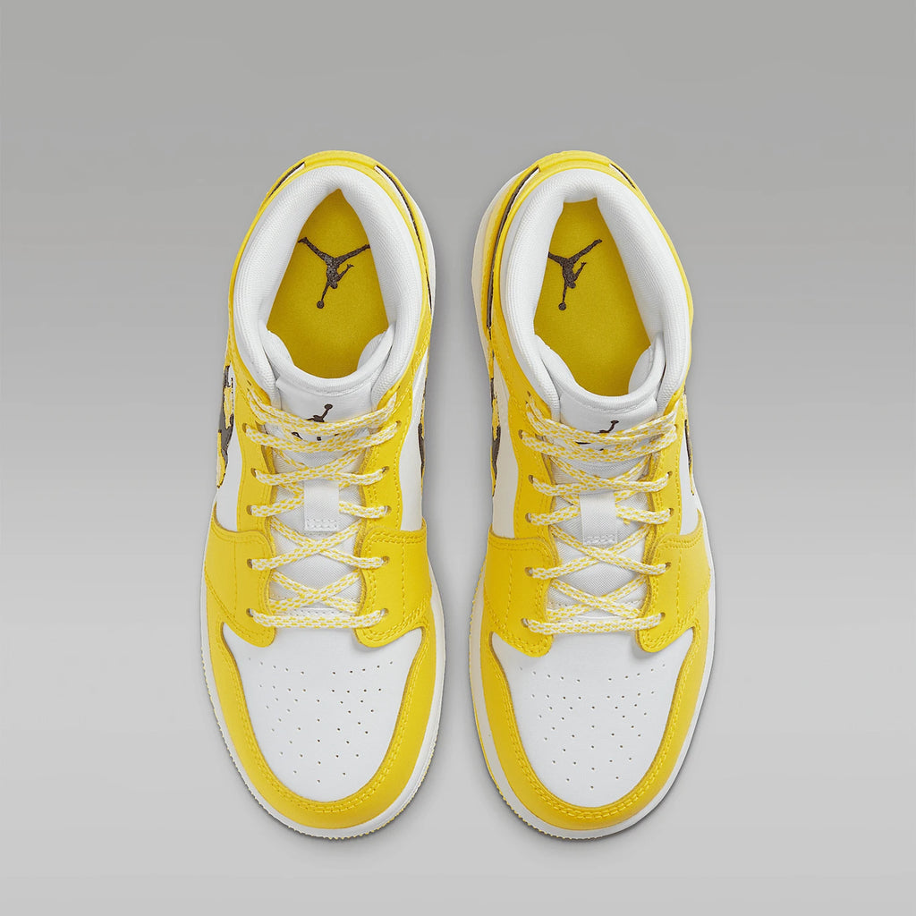 Nike Authentic AIR JORDAN 1 MID SE (GS) Women's Casual Kids' Sneakers AV5174-700