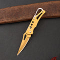 Portable Stainless Steel Shape Knife Camping Self Defense Outdoor Survival Supplies Tools Foldable Pocket Knife Mini Key Knife