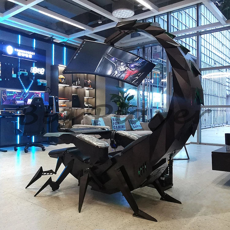 Hot Luxury Home Office Furniture Zero Gravity Wholesale Computer Cluvens Gaming Chair Scorpion Chair for 3 or 5 Monitors