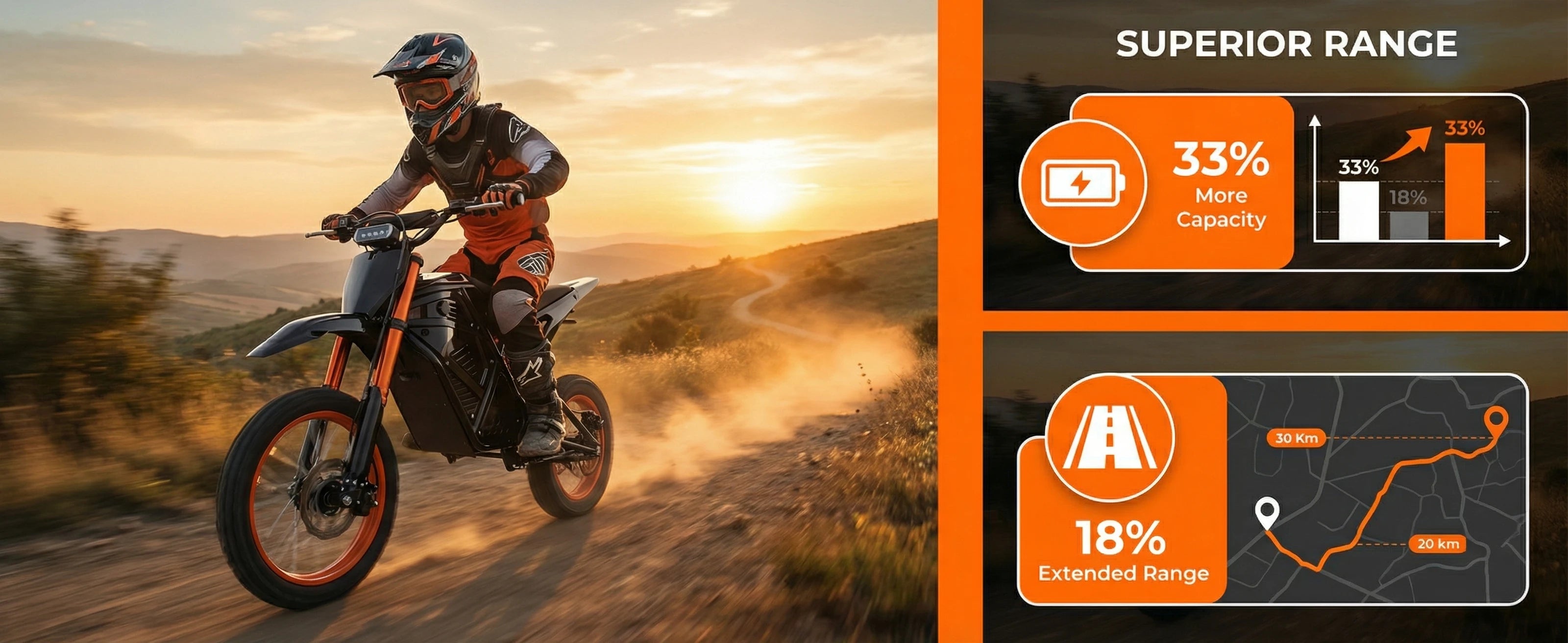 Xtion Electric Dirt Bike for Teens & Adults 2000W, 48V 23AH Motorcycle, 14"/12" Fat Tires Removable Battery Motor Bicycle