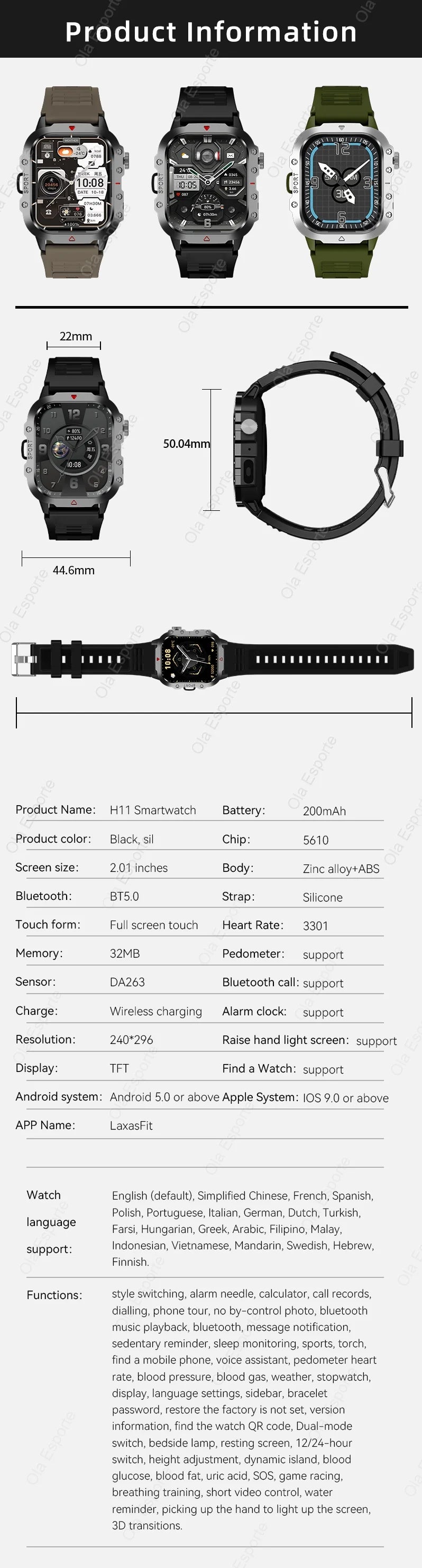 2026 New SmartWatch Men For Women Militray Outdoor GPS Tracker Sport Watches Heart Rate Sleep Waterproof Smart Watch IOS Android