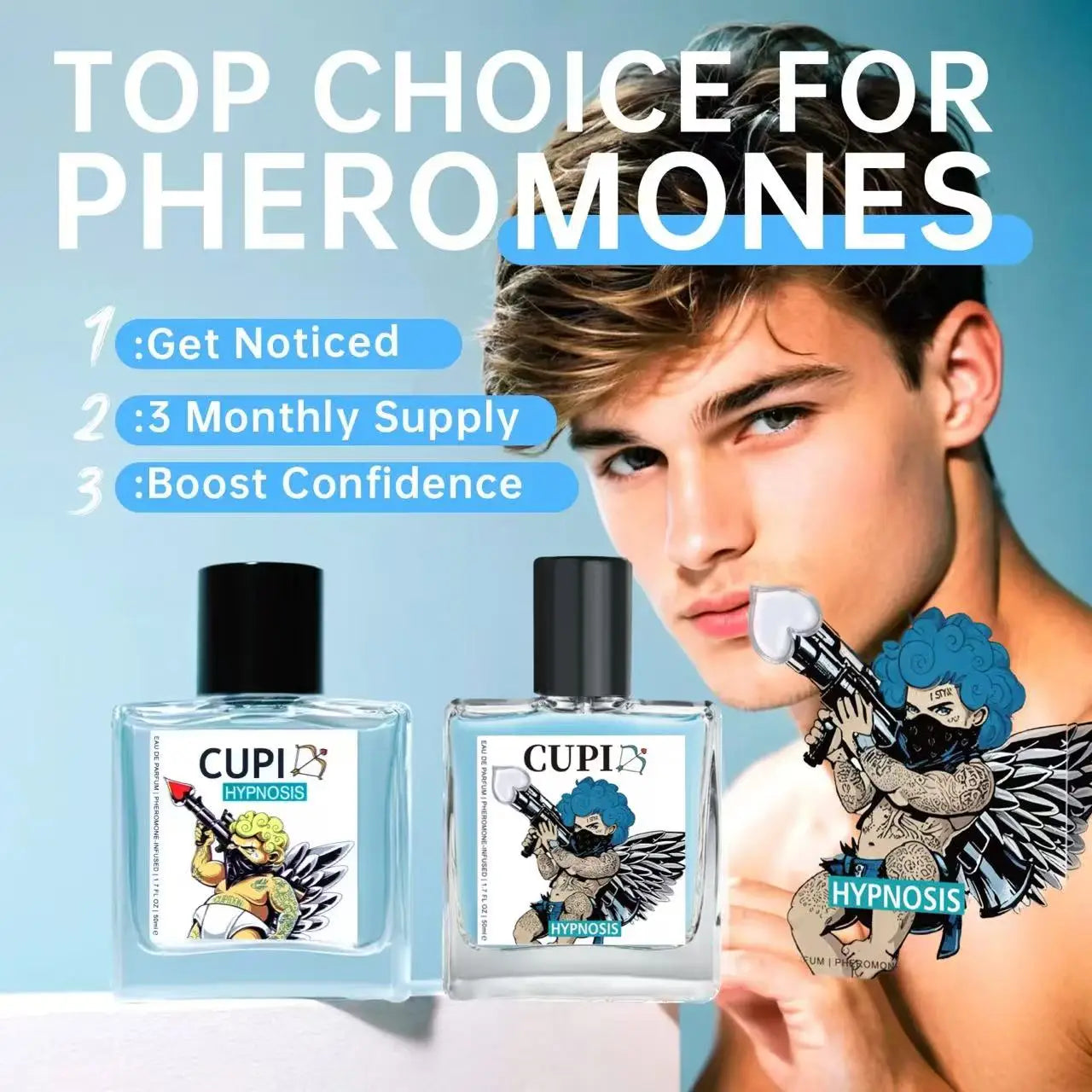 10/50ML Cupid Pheromone Hypnosis Perfume Original Long Lasting Pheromone perfume world perfume women perfumes man perfumes