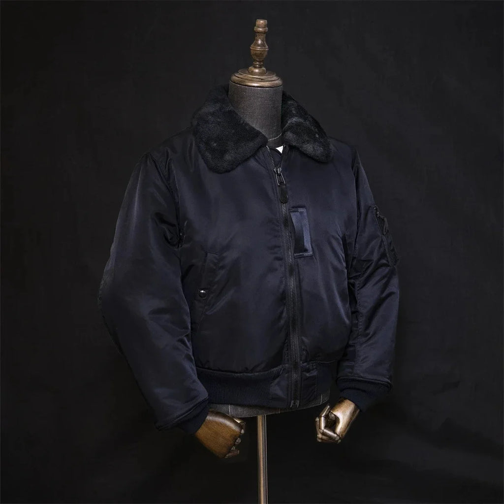 Flight Red Tornado B-15C Jacket Heavy Duty Wool Insulated Coat Winter Men Windbreaker With Fur Collar 2026ss design