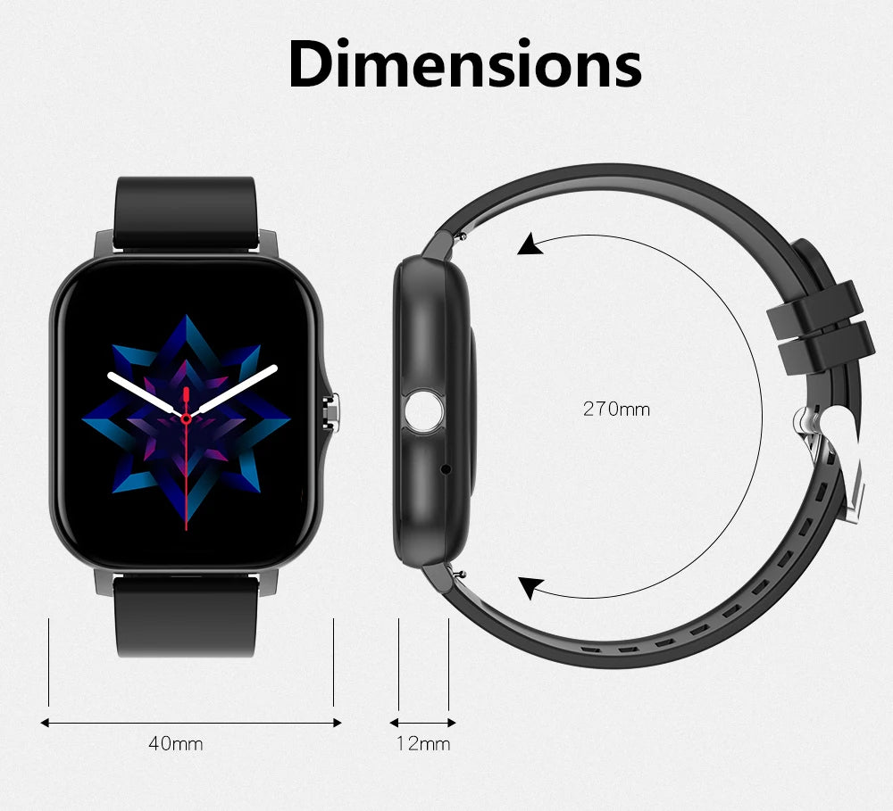 Sport Smart Watch Fitness Clock Health Monitor Waterproof Smartwatch Bluetooth Call Watches for Men Women IOS Android Phone 2025