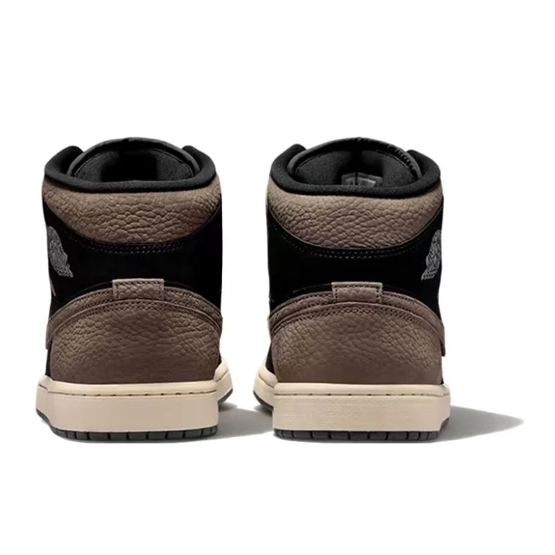 Nike Air Jordan 1 Retro Classic Comfortable Durable Lightweight Athletic Wear Basketball Shoes Men's Brown Black IB7110-002