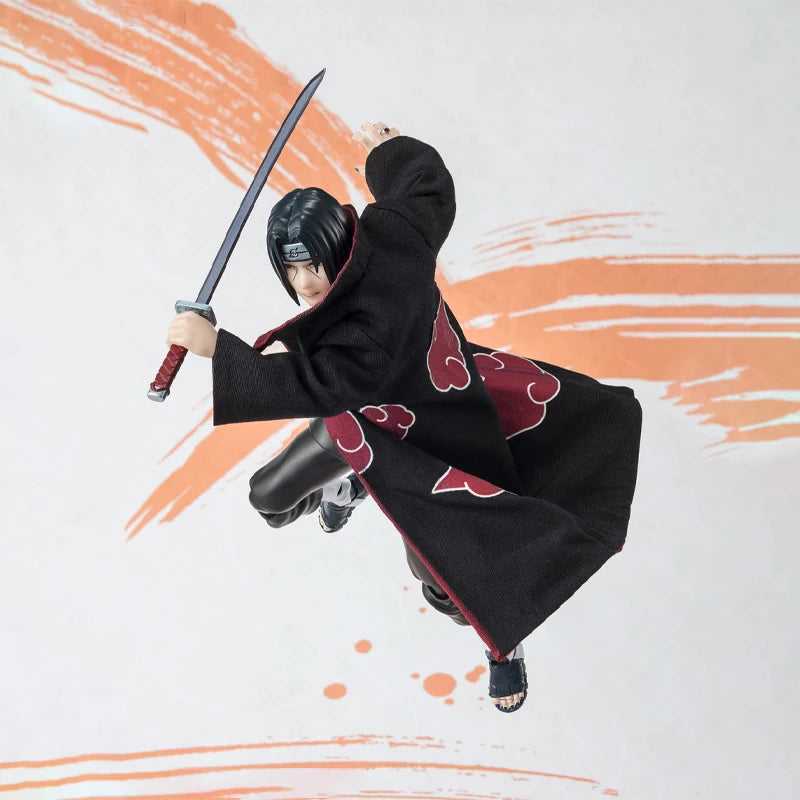 Bandai Original Genuine Figure Naruto Model Kit SHF Uchiha Itachi NarutoP99 Collection Action Figure Model for Kids Toys Gifts