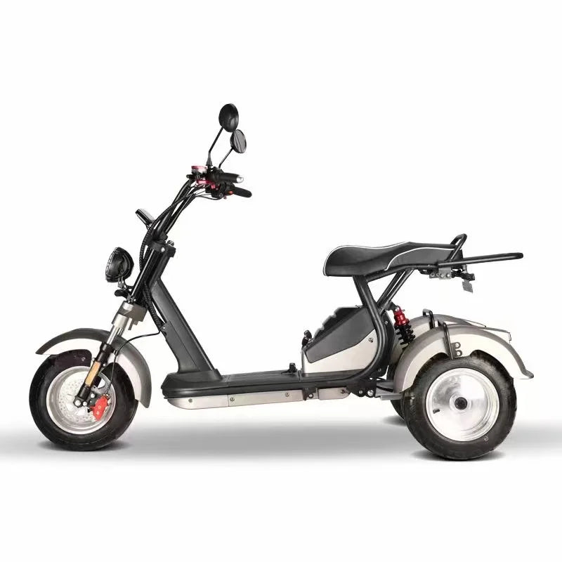 D185 Clark is hot selling Modern Style Fat Tire 60v Golf  Adult 3 Wheel Electric  Tricycle Citycoco with Pedals