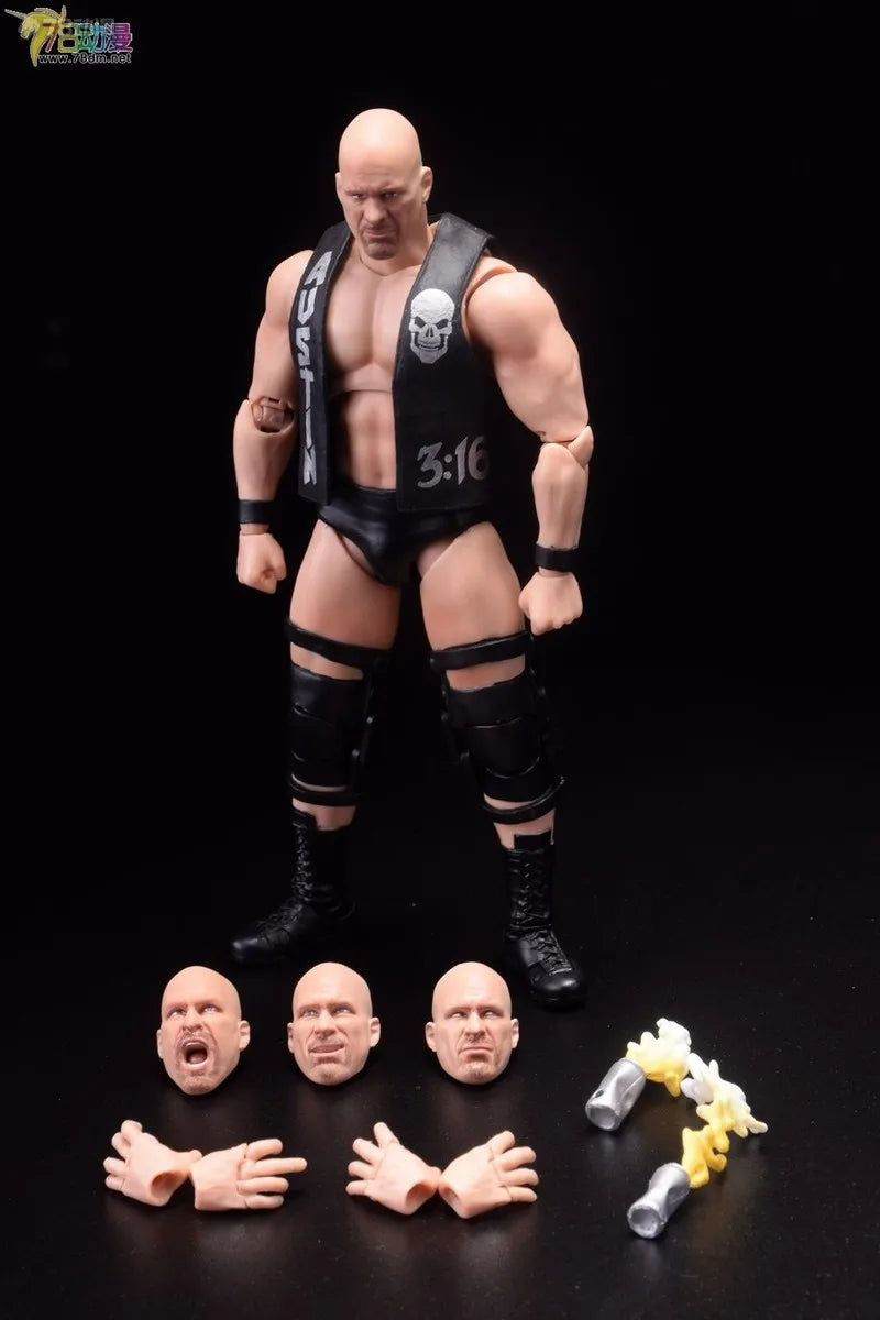 BANDAI Original S.H.Figuarts WWE The Rock (Dwayne Johnson) Movable Action Figure Collectible Model Toy Gift for Boys