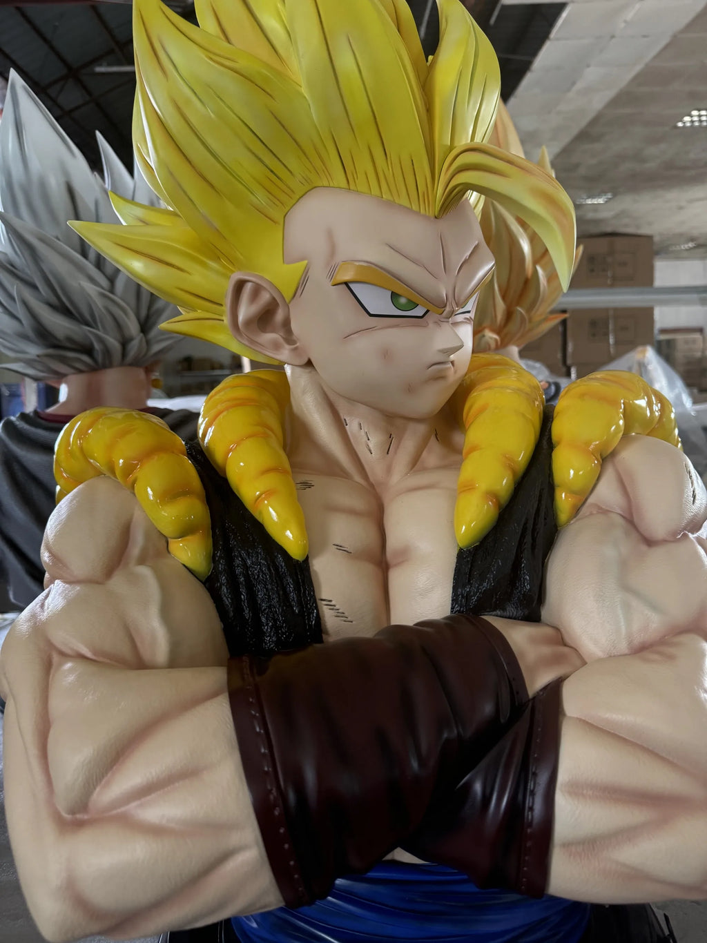 82cm Dragon Ball Anime Peripheral Vegeta Bej Ta Yonsei Super Saiyan Oversized 1:1 Statue Collection Big Ornament Model Gift Toys