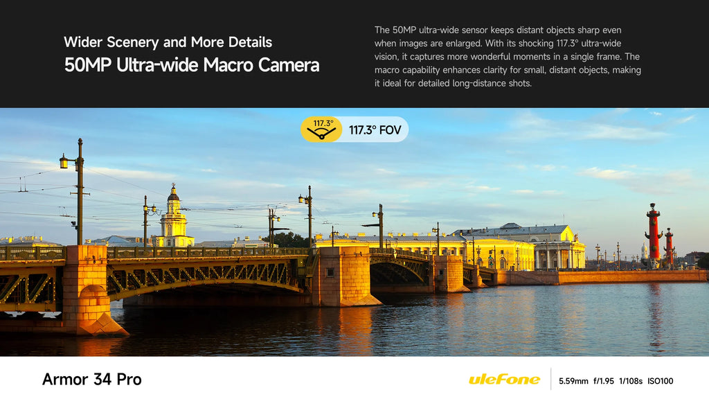 Ulefone Armor 34 Pro Plus 5G AI Rugged Phone  6.95" 25500mAh 32GB+512GB Built-in Projector 120Hz NFC Dimensity 7400X Smartphone