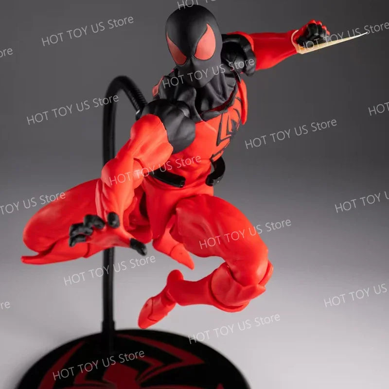 Mess Toys Spider Man Symbiote Spiderman Messtoys Black Suit Neighbor Scarlet Spider Anime Action Figure Gifts Toys