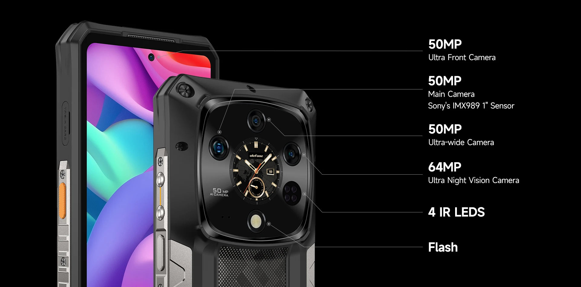 【World Premiere】Ulefone Armor 28 Ultra 5G AI Rugged Phone 1TB ROM+32GB RAM Android Smartphone AMOLED 6.67" 10600mAh Mobile phone