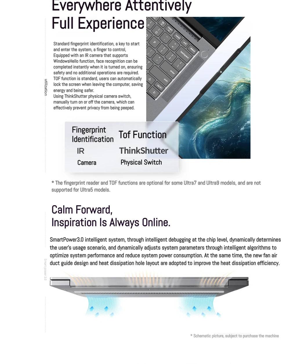 Lenovo ThinkBook 14+ Laptop Ultra 5 225H/Ultra 7 255/Ultra 9 285H/Intel Arc 130T/140T 32GB DDR5 1T SSD 14.5 inches 120Hz Screen