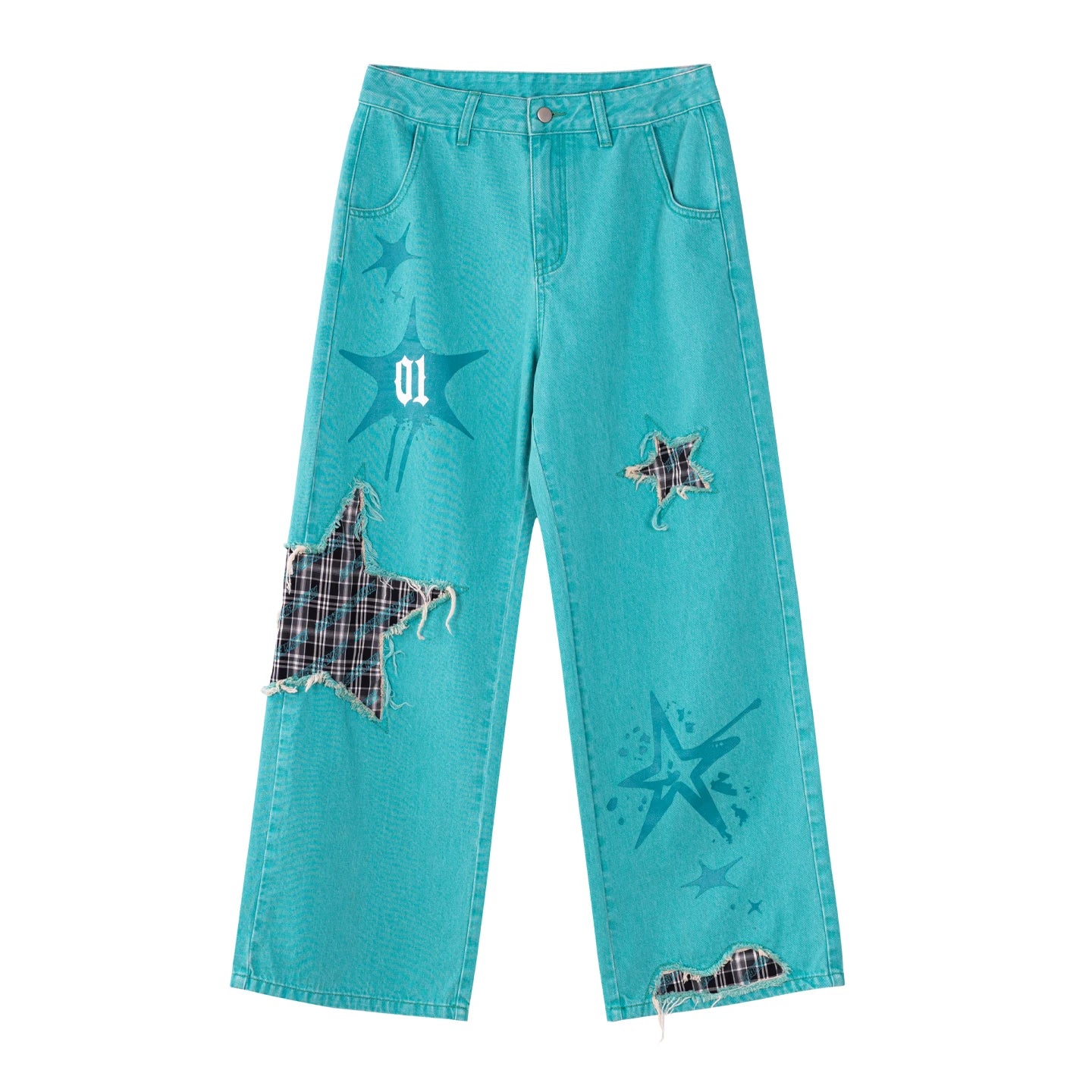 Moeyu Hatsune Miku Women Denim Trousers Jeans Pants Vocaloid Cosplay Casual Costume Woman Clothing Girl Punk Pant Streetwear