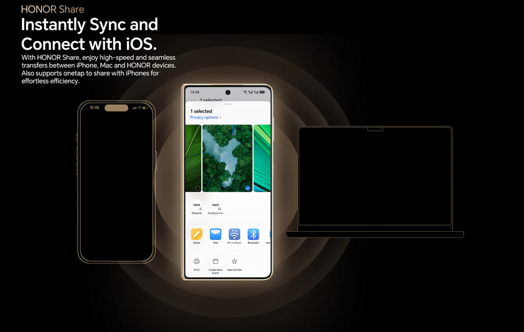 Global Version HONOR Magic V5 5G Smartphone Snapdragon 8 Elite 7.95" Foldable OLED 5820mAh Battery Support 66W SuperCharge eSIM
