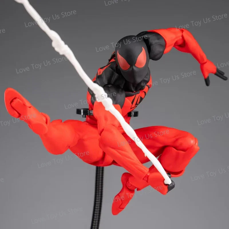 Mess Toys Spider-Man Symbiote Black Suit – Neighbor & Scarlet Spider Anime Action Figure – In Stock Gift Toy