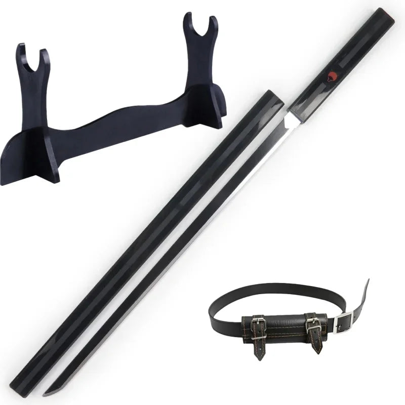40inch Uchiha Sasuke Katana Wood Kusanagi Sword Anime Cosplay Ninja Knife Real Size Japanese Katana Original Samurai Sabre Gift