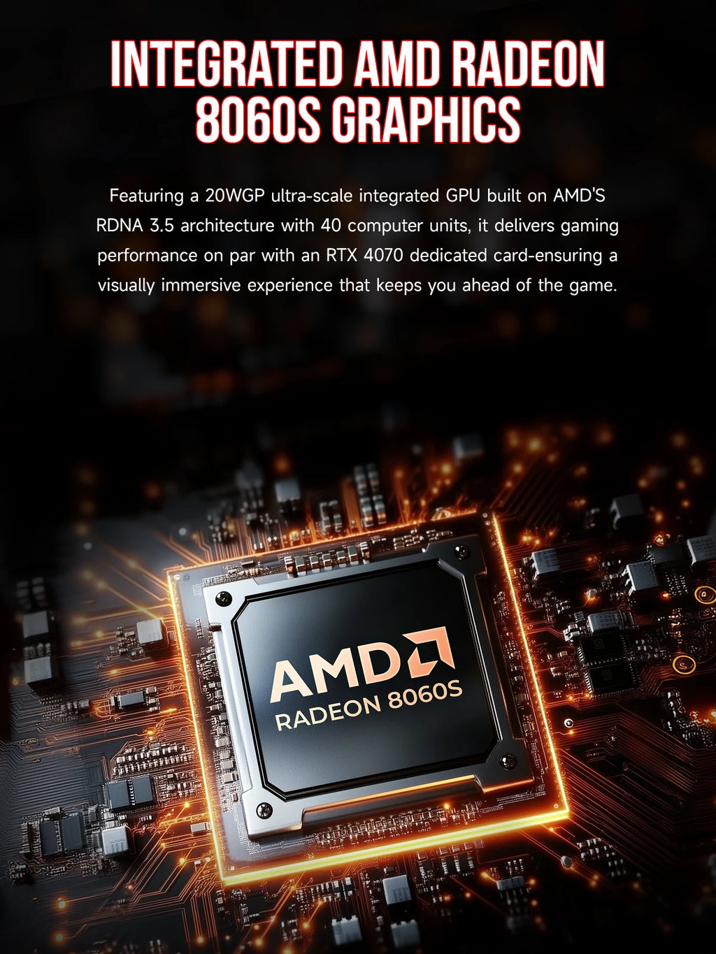 GMKtec EVO-X2 AI Mini PC AMD Ryzen Al Max+ 395 128GB LPDDR5X 8000MHz (16GB*8)M.2 2280 SSD WIFI7 BT5.4 USB4 Mini Gaming Computer