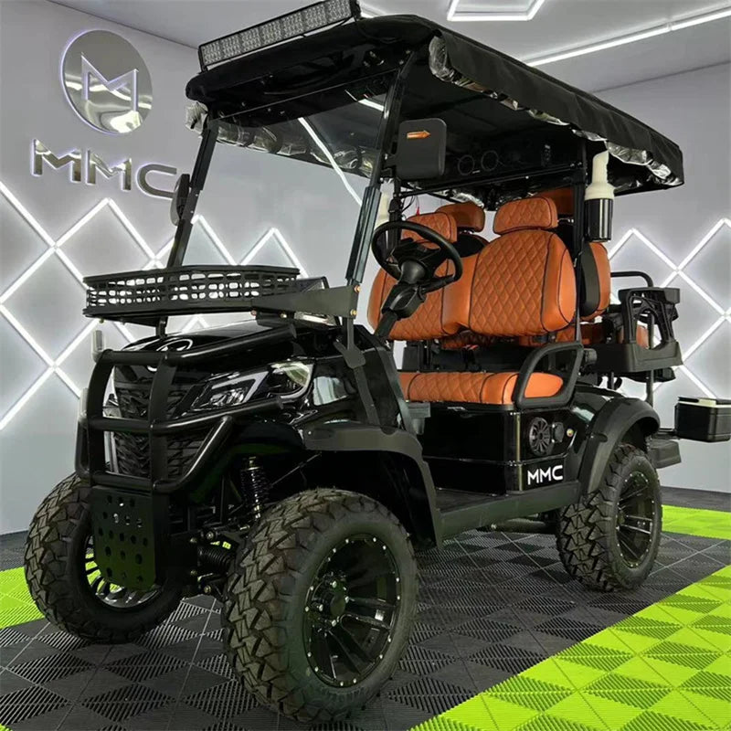 Golf Cart Long Range Lithium Battery Electric 60/72v Travel Electric Cart Club Car Golf Carts  For Sale