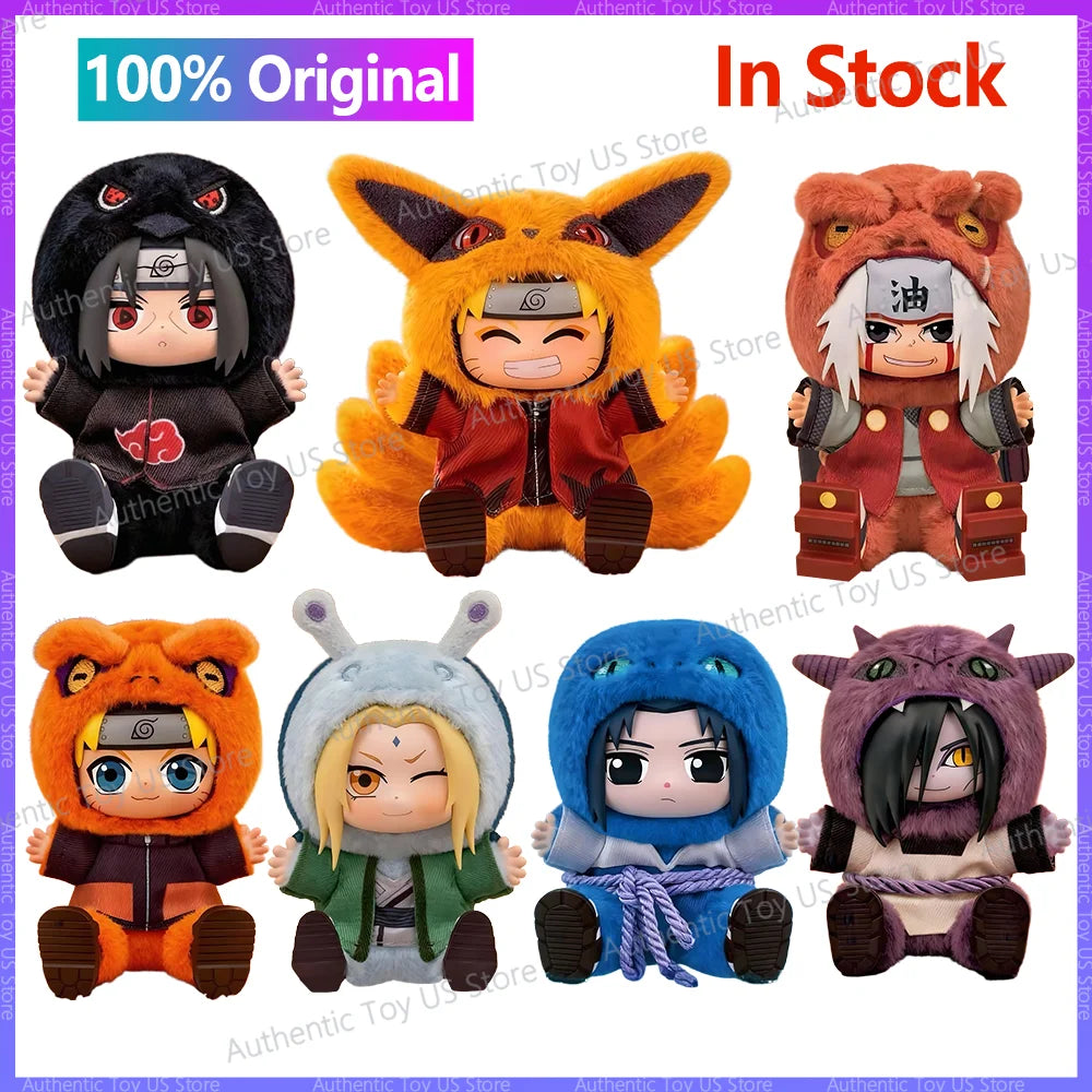 Original Eaki Naruto V2 Blind Box Shippuden Beast Party Pajamars Naruto Anime Kawaii Doll Figure Itachi Uzumaki Cute Gifts