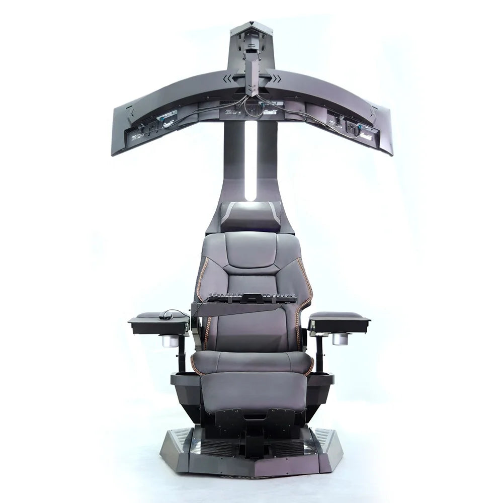 Hot Sale Silla Gamer Workstation zero Gravity Recliner RGB LED Light Speaker predator Scorpion Cockpit Gaming Chair