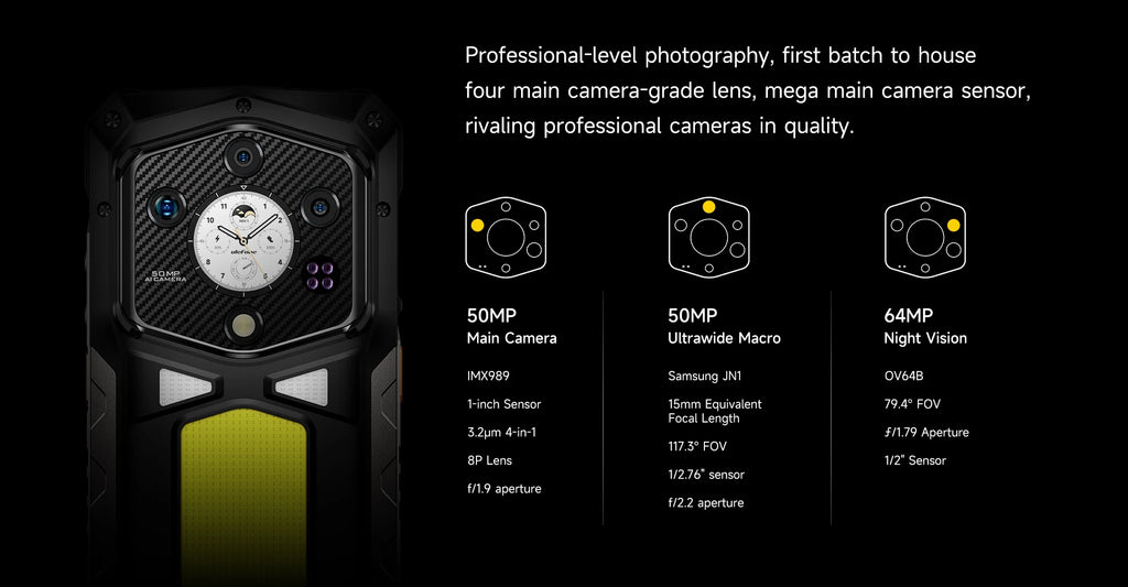 Ulefone Armor 29 Ultra 5G AI Rugged Phone Dual Screen Dimensity 9300+21200mAh 120Hz 1TB ROM 64MP, NFC, Android 15 Smartphone