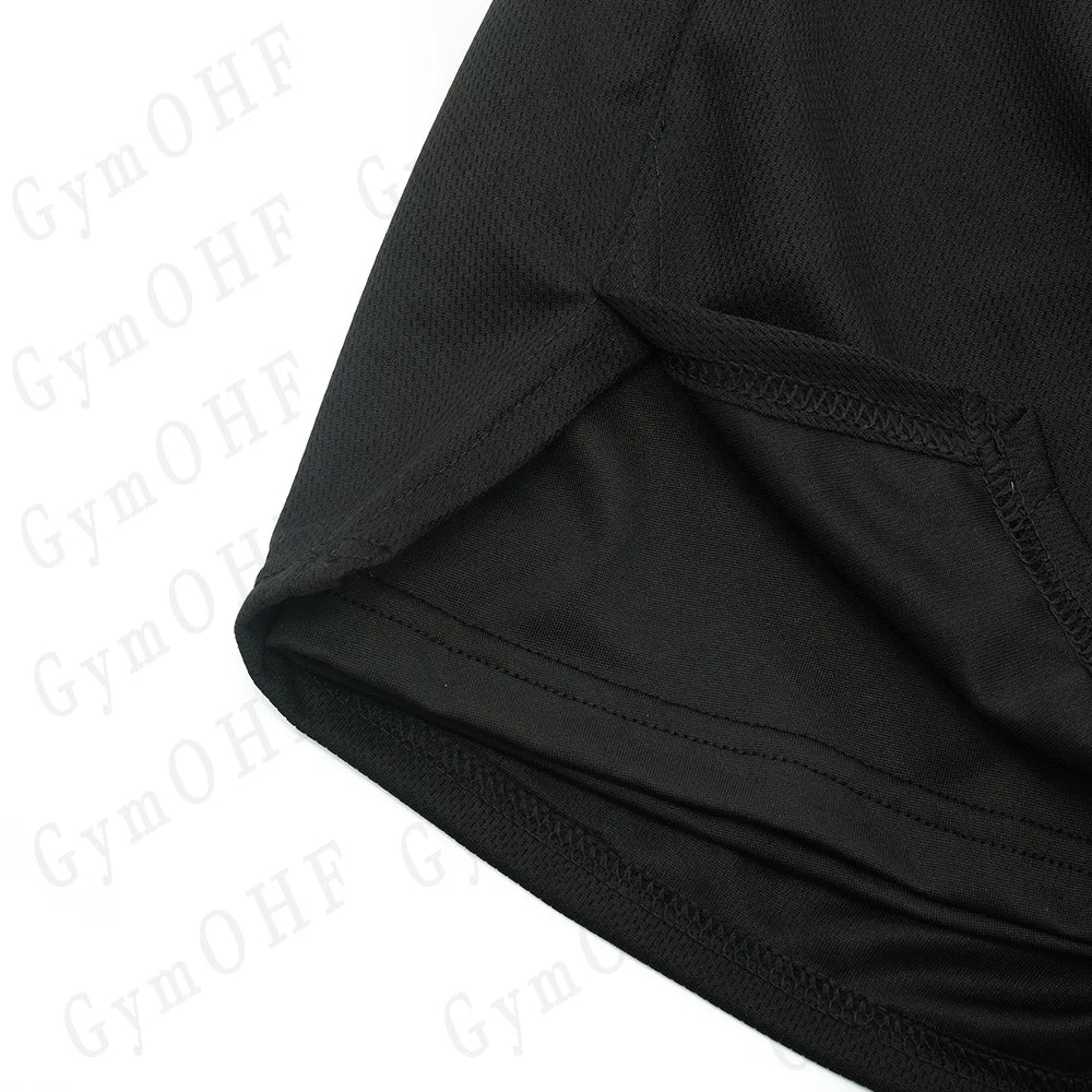 Anime Baki Sport Suits Runing Compression Shirt Shorts Sets Gym Fitness Jogging Training Rashguard Sportwear 2 in 1 Mens