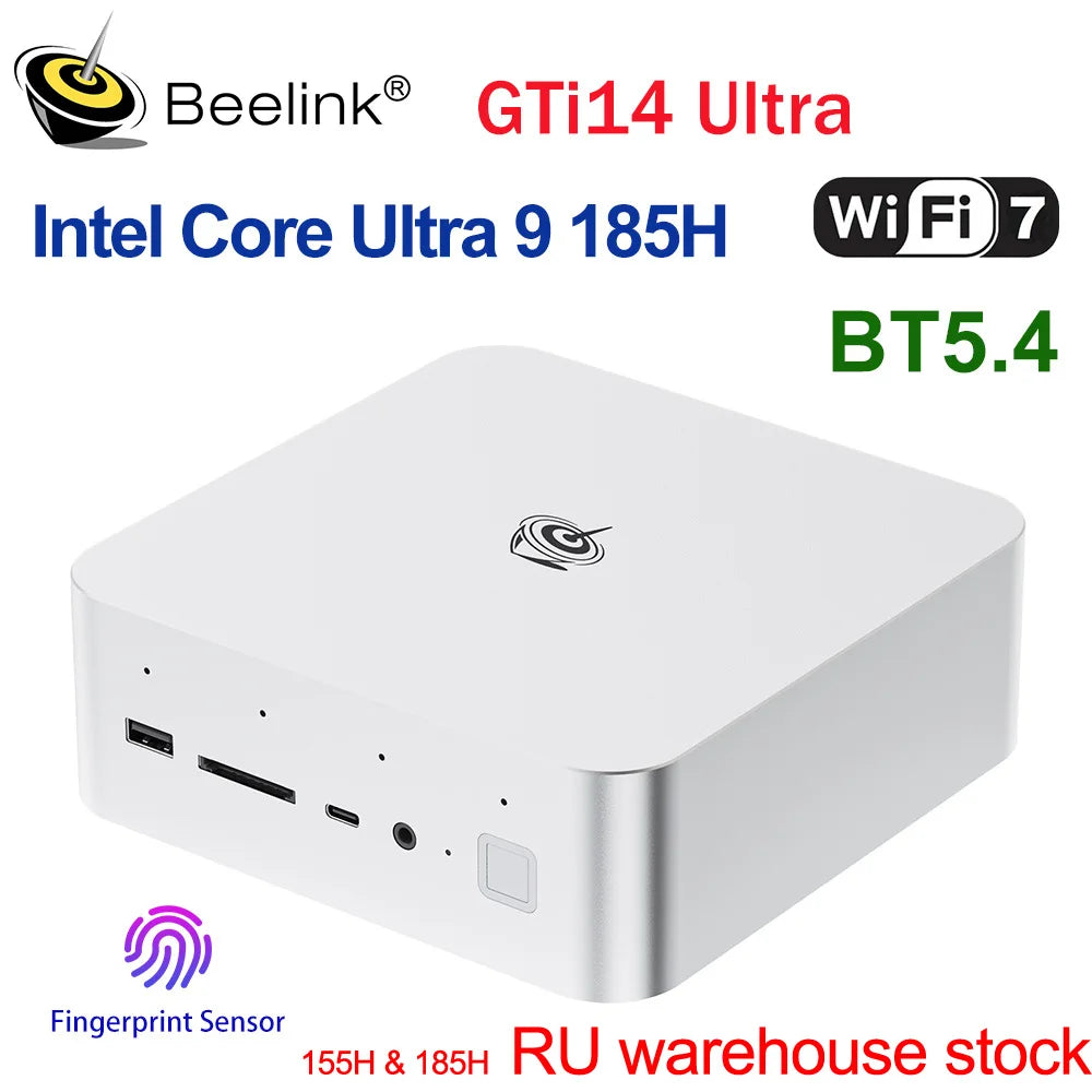Beelink GTi14 GTi15 Powerful AI PC Intel Ultra9 185H 285H GTi13 i9 13900HK 32G DDR5 1T NVME SSD Desktop Computer Mini Gaming PC