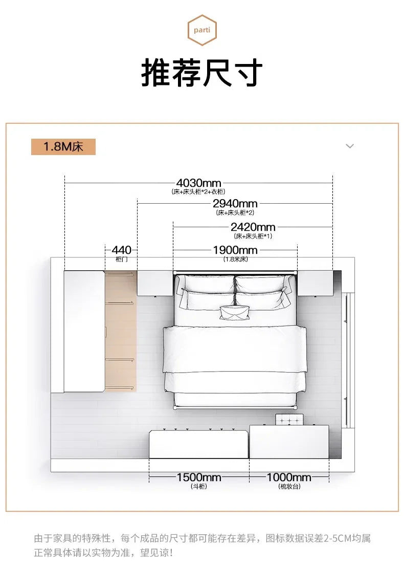 Design Full Size Bed Frame Wood Storage Space House Bedroom Bed Bases Frames Luxury Platform Cama De Casal Home Furniture
