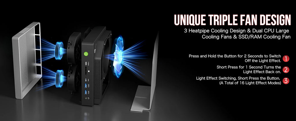 GMKtec EVO-X2 MINI PC Ryzen Al Max+ 395 LPDDR5 8000MHz PCle 4.0 M.2 2280 SSD Windows11 Pro USB4.0*2 WIFI7 BT5.4 Desktop Computer