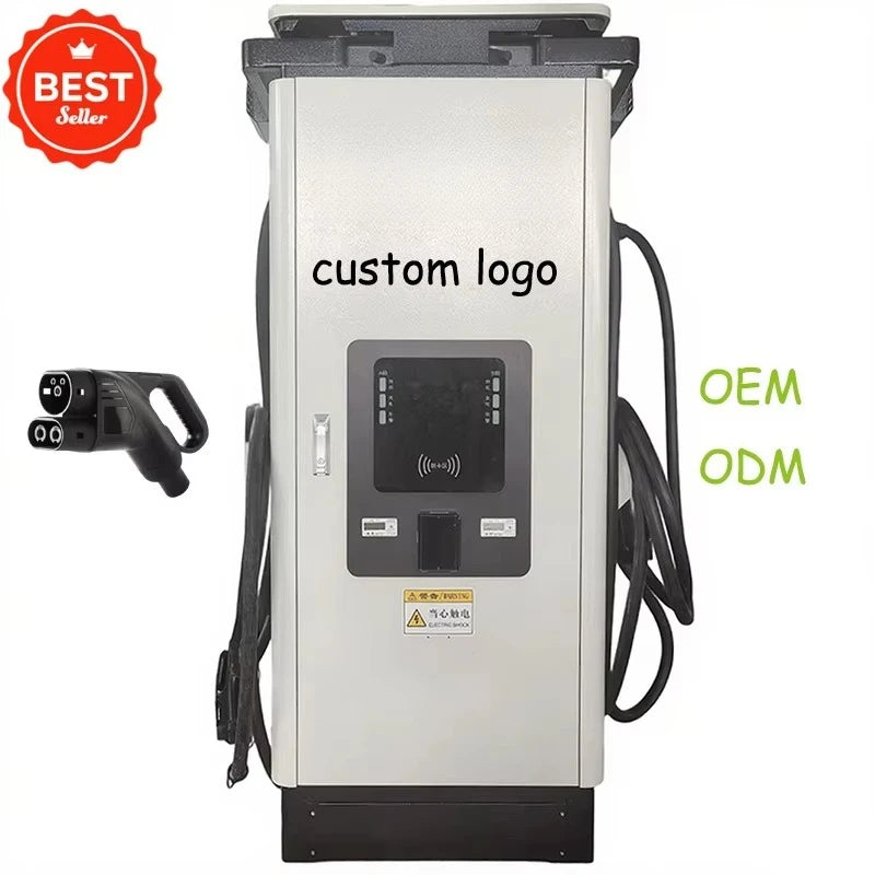 CCS2 DC Fast Charger 120kW EV Charging Station | Electric Vehicle Charger IP54 Outdoor Rating Efficiency Commercial Use