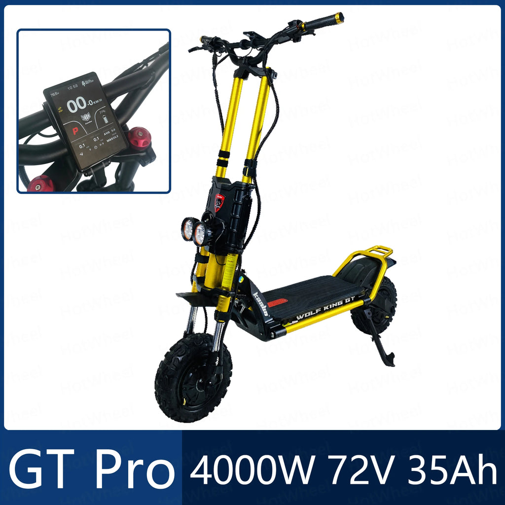 KB Wolf King GT Pro 2000W*2 Dual Motor 72V 35Ah Battery 11inch Run-proof Tires TFT Display Sine Wave Controller Electric Scooter