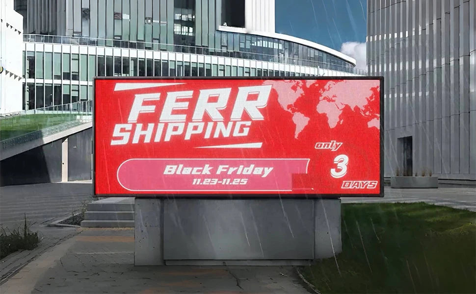 Outdoor Huge Bright LED Digital Sign Display LED Electronic Message Board WiFi Programmable P5 65''x34'' Full Color LED Display