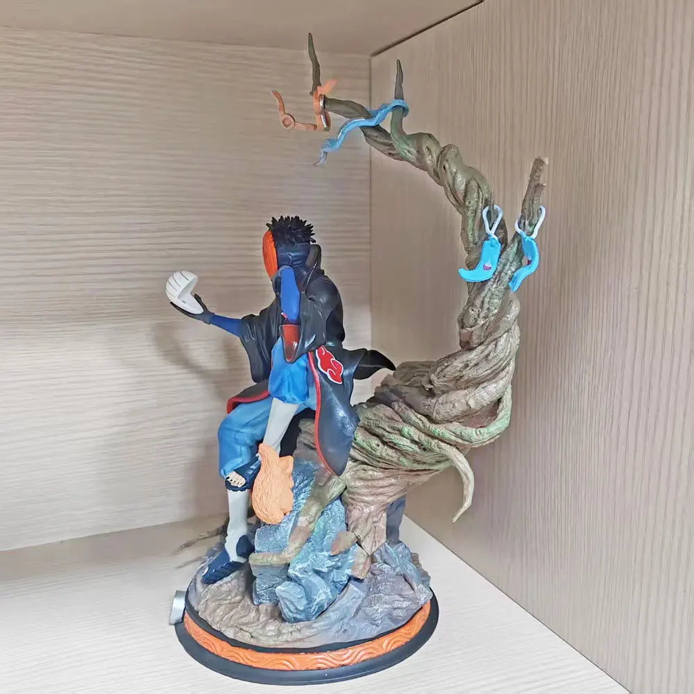 32cm Naruto Anime Uchiha Obito Replaceable Head PVC Action Figures Collection Model Toys Gifts