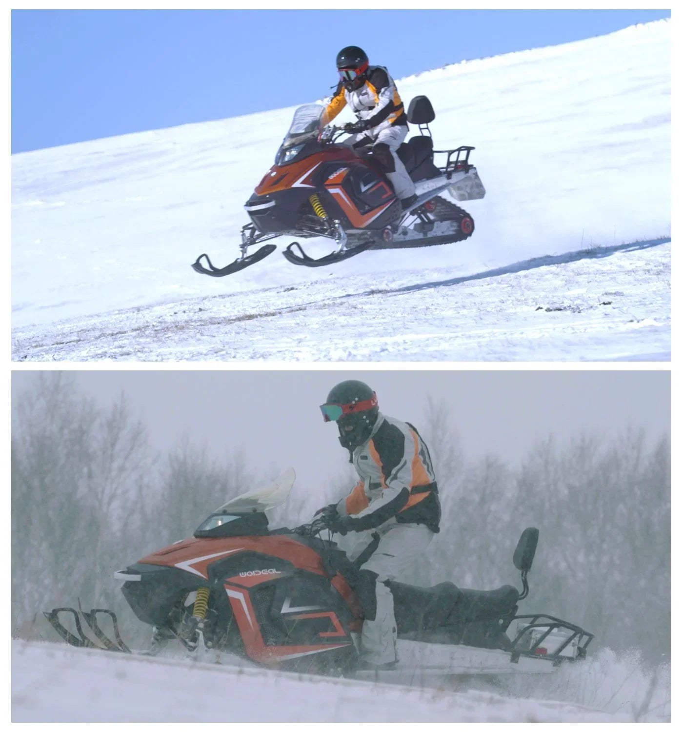 Factory Wholesale Crawler 2-seater Adult Automatic Snowmobile ATV/UTV 150CC Ice Motorcycle