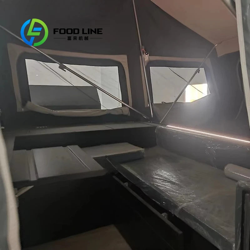 Customized 4x4 Offroad RV Camper Motorhome Caravan Trailer with Portable Toilet for Outdoor Camping Adventures