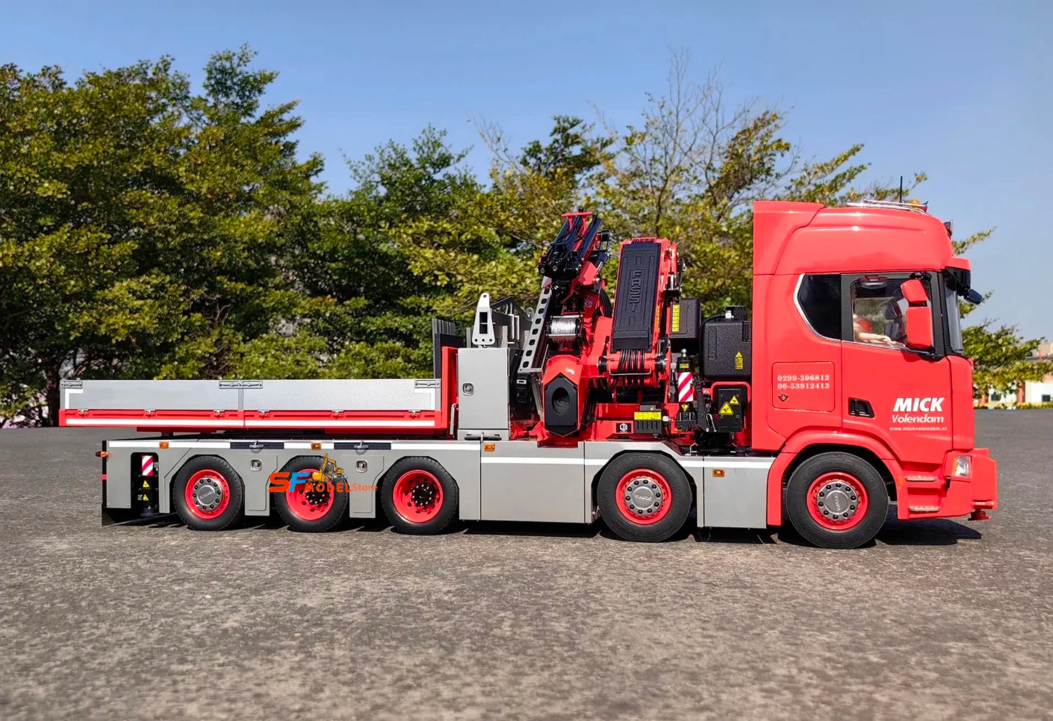 F1650 Crane 10x10 R650 RC Truck 1/14 Hydraulic Crane Truck Metal Model High-end Custom Engineering Machinery RC Car Model Toy