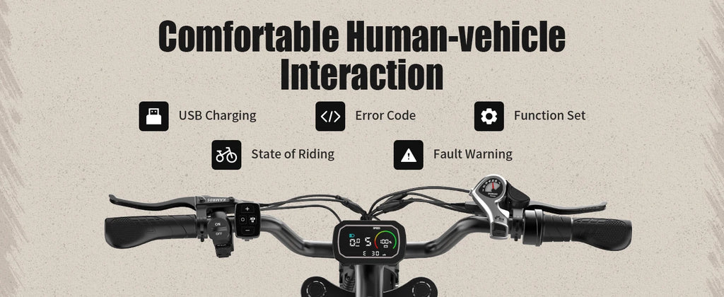 Electric Bike 2000W 52V 25AH AWD Dual Motor Folding E-bike 24" Fat Tire US