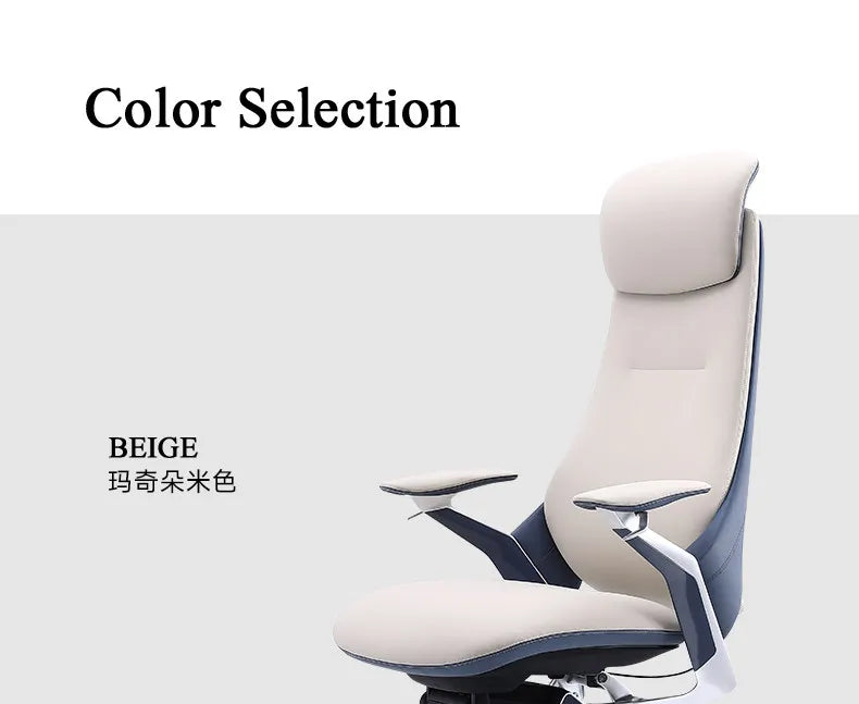 Computer Relaxing Office Chair Ergonomic Mobile Wheels Leather Office Chair Backrest Modern Sillas De Oficina Library Furniture