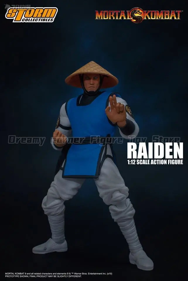 【In Stock】Original STORM COLLECTIBLES Mortal Kombat Series RAIDEN 1/12 Action Figure Toy Model Gift